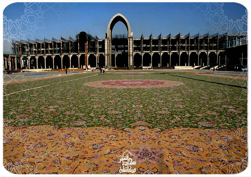 فرش یکپارچه مسجد شیخ زاید